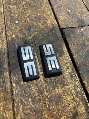 OEM 1981-1993 Dodge Ram SE Emblem Logo Badge Sign Pair Set 55029270 55029271