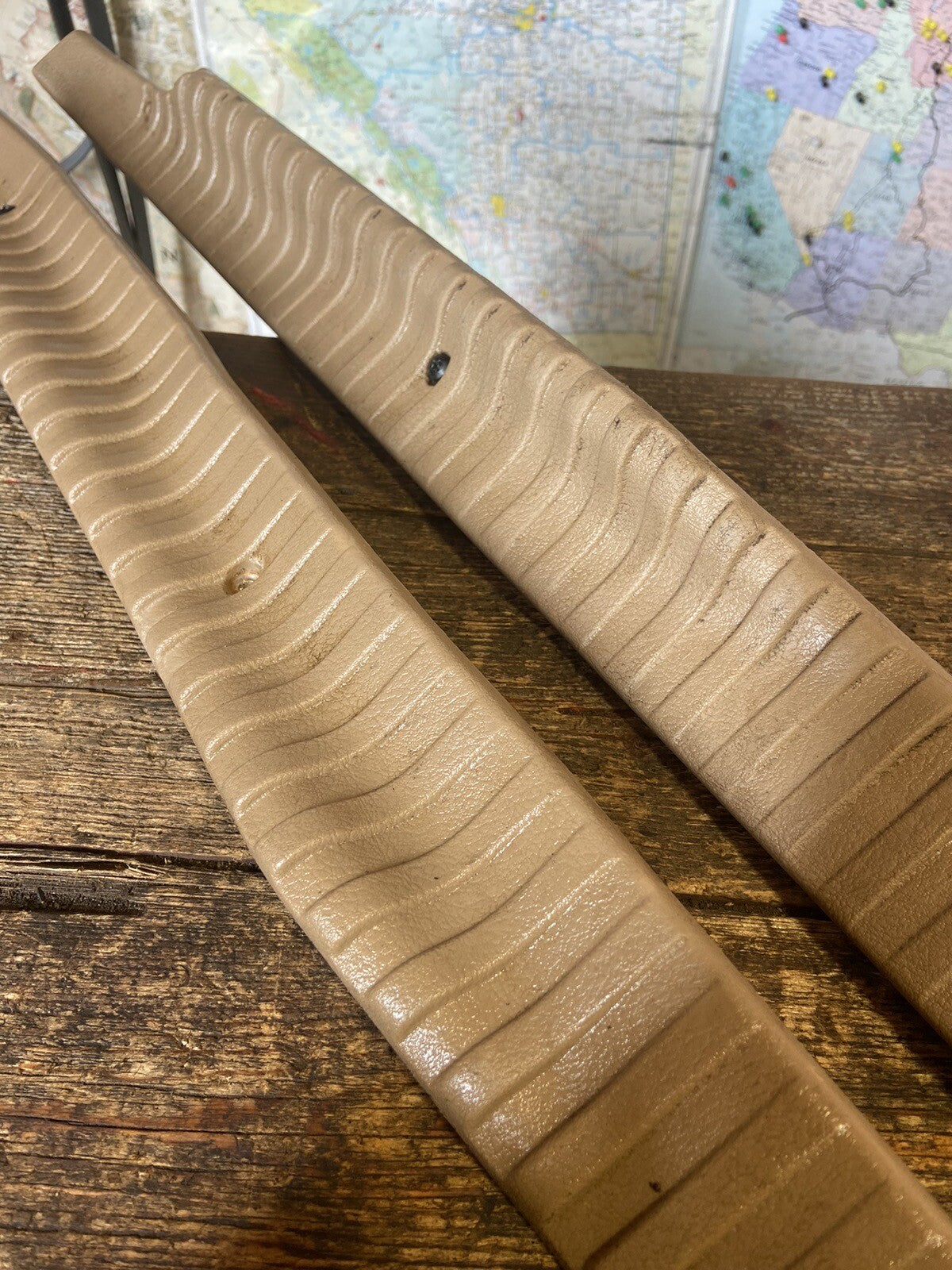 1998 - 2002 DODGE RAM 2500 3500 TAN BROWN OEM SET OF FLOOR TRIM EXTENDED CAB