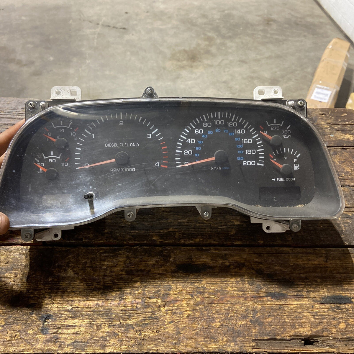 2001 2002 DODGE RAM 2500 3500 CUMMINS INSTRUMENT GAUGE CLUSTER 313km 56045790AB