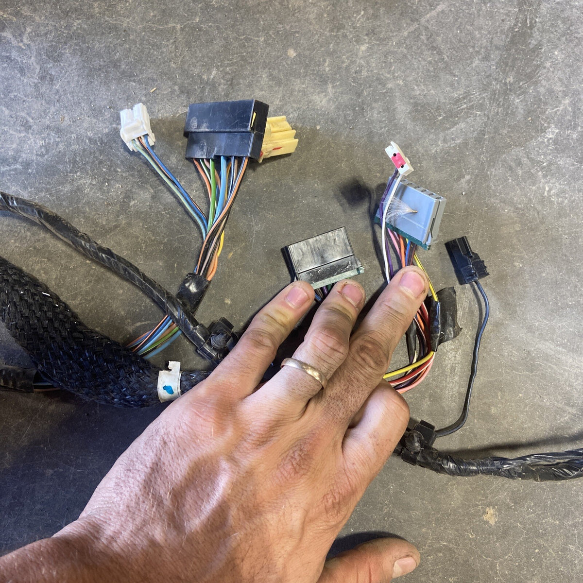 2000 - 2002 DODGE RAM CUMMINS MANUAL DASH WIRING HARNESS HEATED SEATS 56045361AF