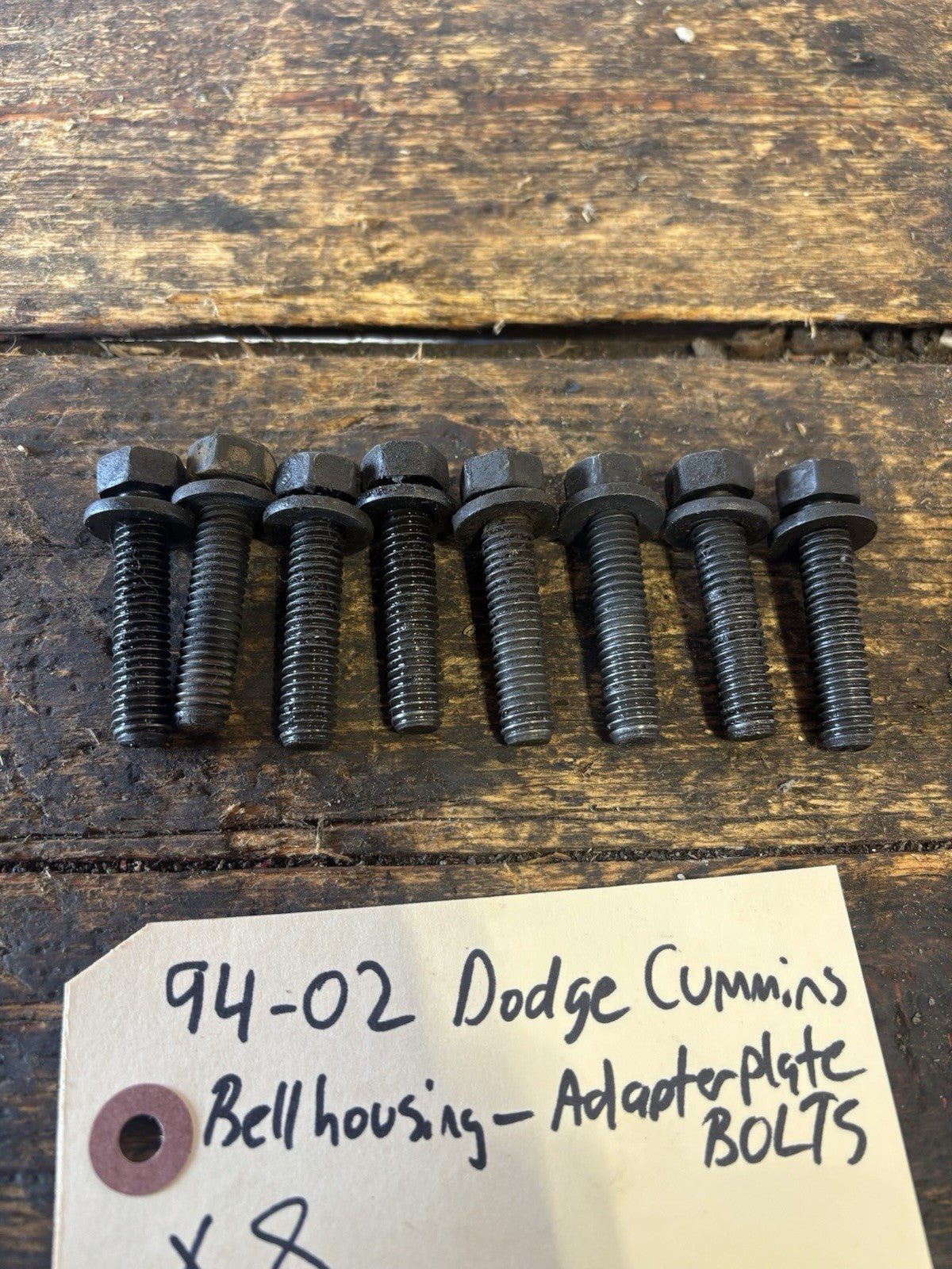 1994 - 2002 DODGE RAM CUMMINS AUTO / MANUAL BELLHOUSING TO ADAPTER PLATE BOLTS