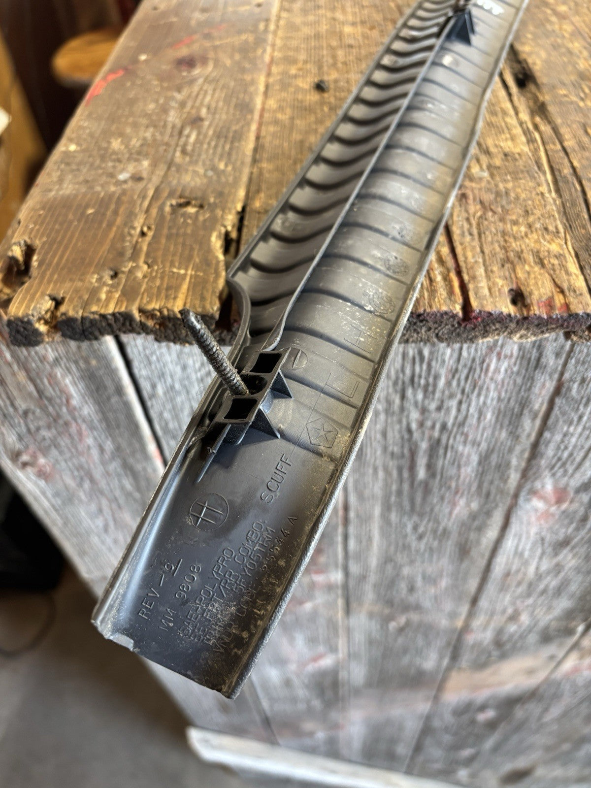 DRIVER SIDE DARK GREY FLOOR TRIM EXTENDED CAB 1998-2002 DODGE RAM TRUCKS