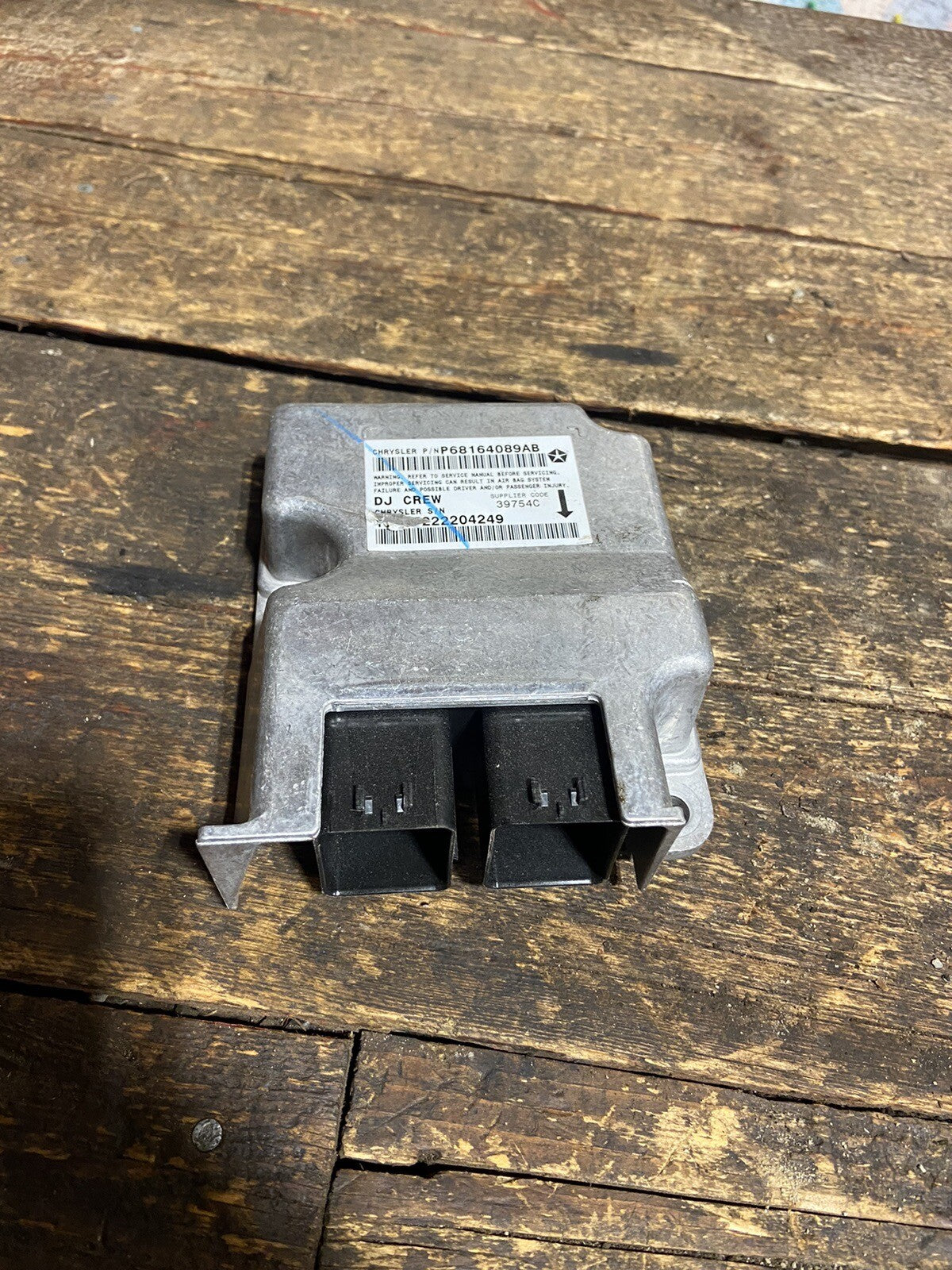 2012 DODGE RAM 2500 3500 OCCUPANT RESTRAINT AIR BAG MODULE P68164089AB