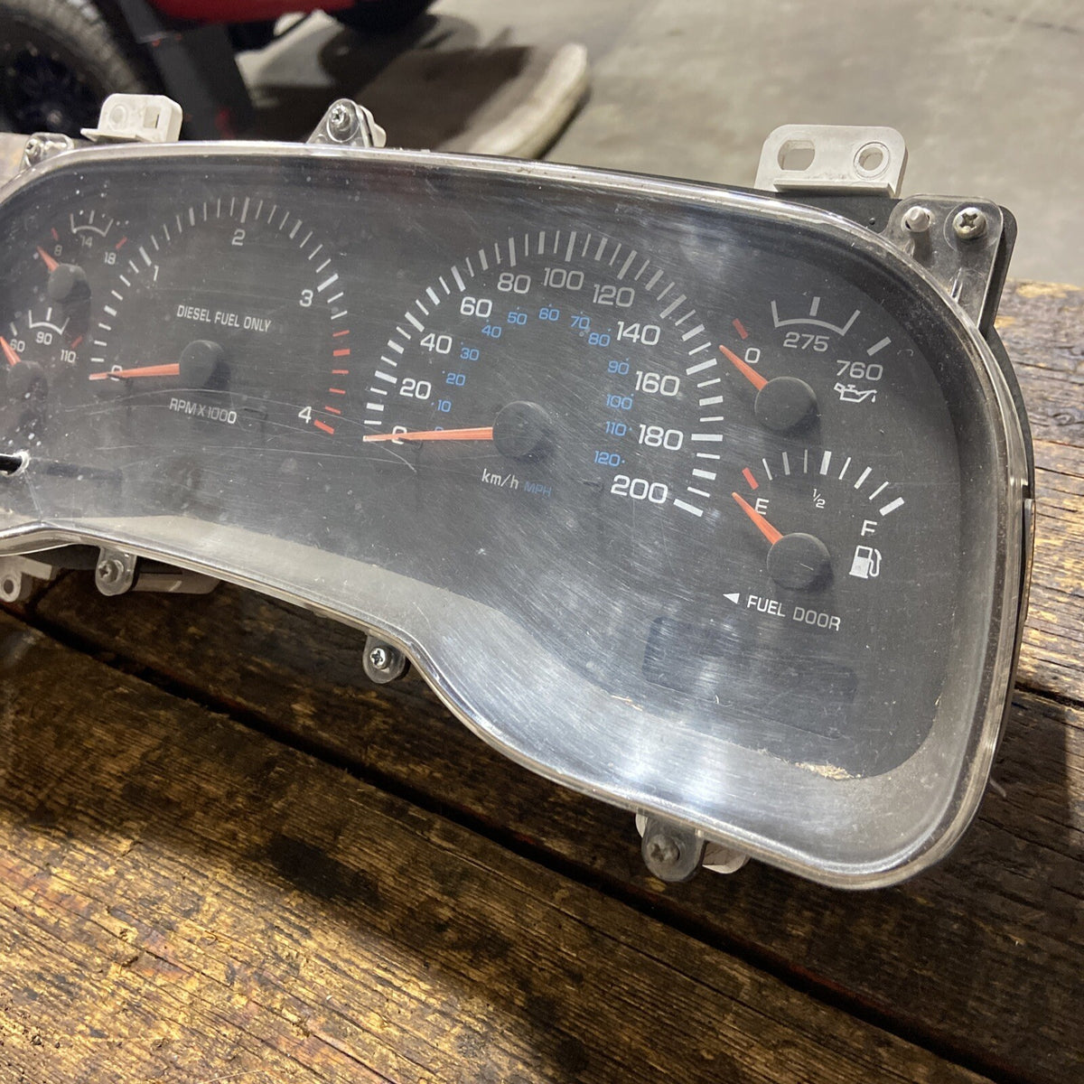2001 2002 DODGE RAM 2500 3500 CUMMINS INSTRUMENT GAUGE CLUSTER 313km 56045790AB
