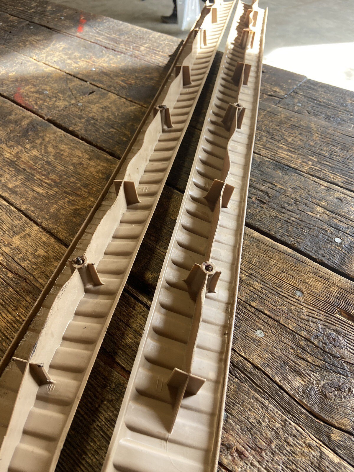 1998 - 2002 DODGE RAM 2500 3500 TAN BROWN OEM SET OF FLOOR TRIM EXTENDED CAB