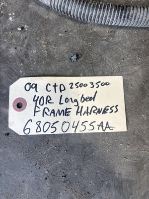 2009 RAM 2500 3500 FRAME CHASSIS WIRING HARNESS 4DOOR LONGBOX 68050455aa