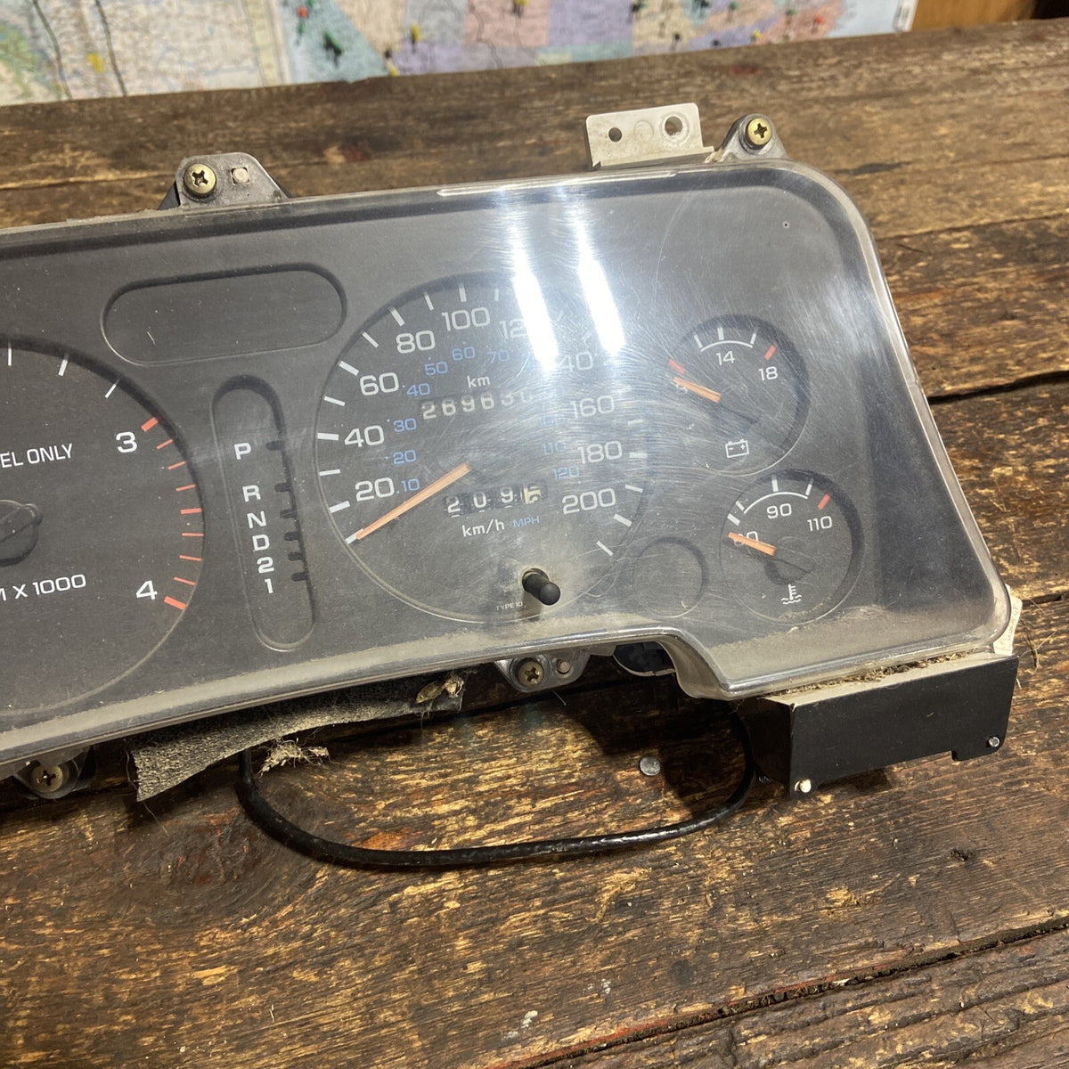 1994 - 1997 DODGE RAM 2500 3500 CUMMINS INSTRUMENT GAUGE CLUSTER 269KMS 56020114