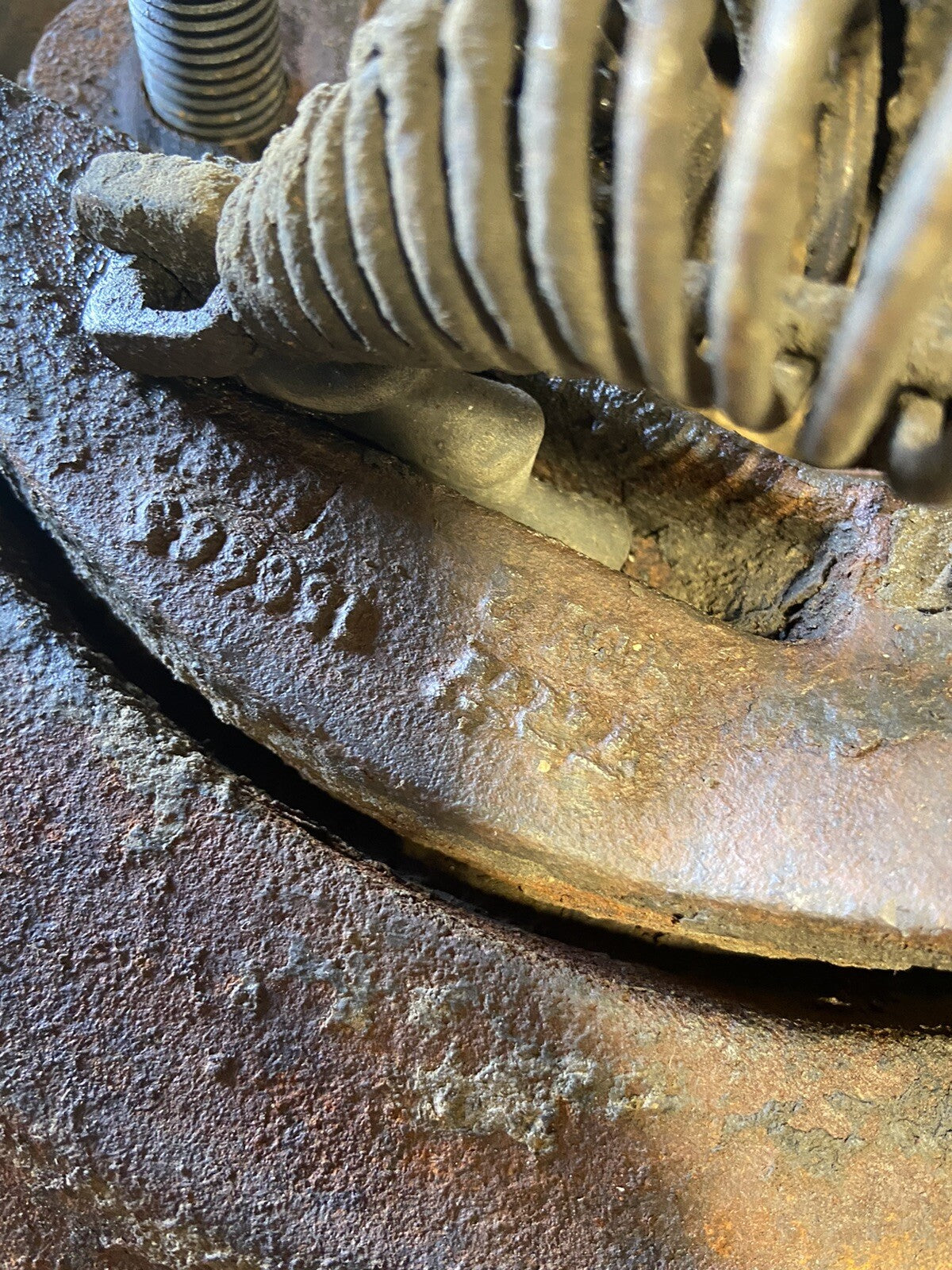 FORD DANA 80 SET OF REAR CALIPER BRACKETS EBRAKE CABLE HOLDER