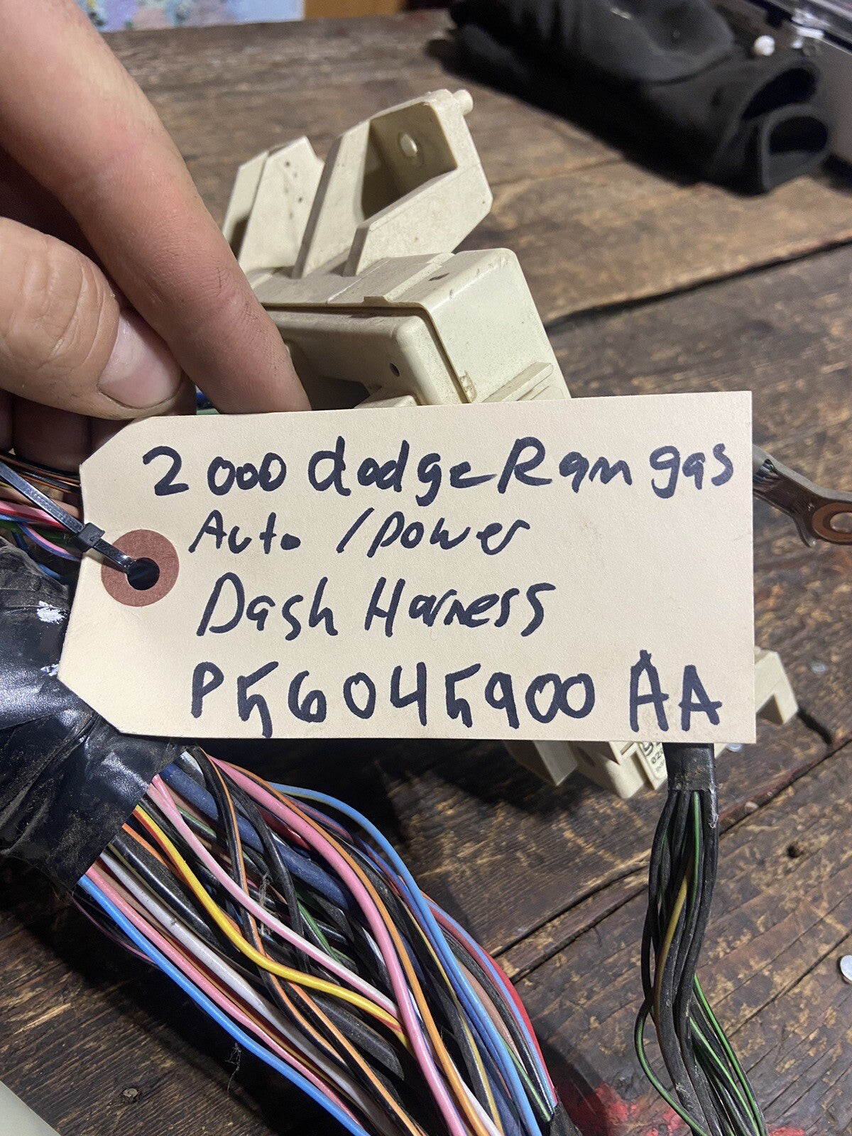 2000 DODGE RAM 1500 2500 3500 GAS AUTO DASH WIRING HARNESS 56045900AA