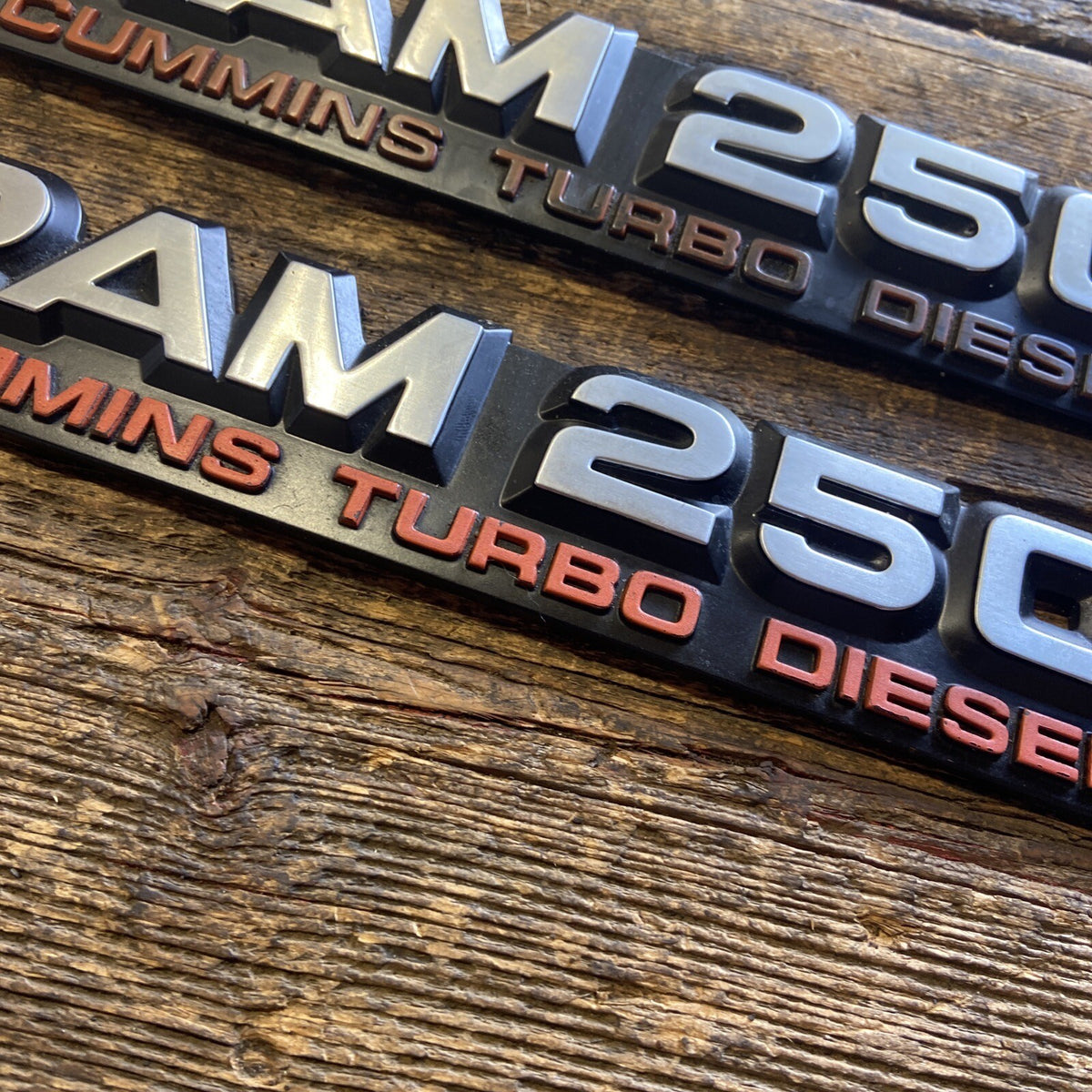 1989 - 1993 DODGE RAM 250 EMBLEMS DECALS FENDER BADGES SET