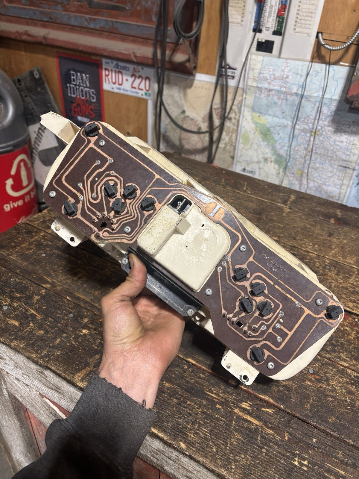 1990 - 1993 DODGE RAM 250 350 CUMMINS INSTRUMENT SPEEDO GAUGE CLUSTER 233999mile