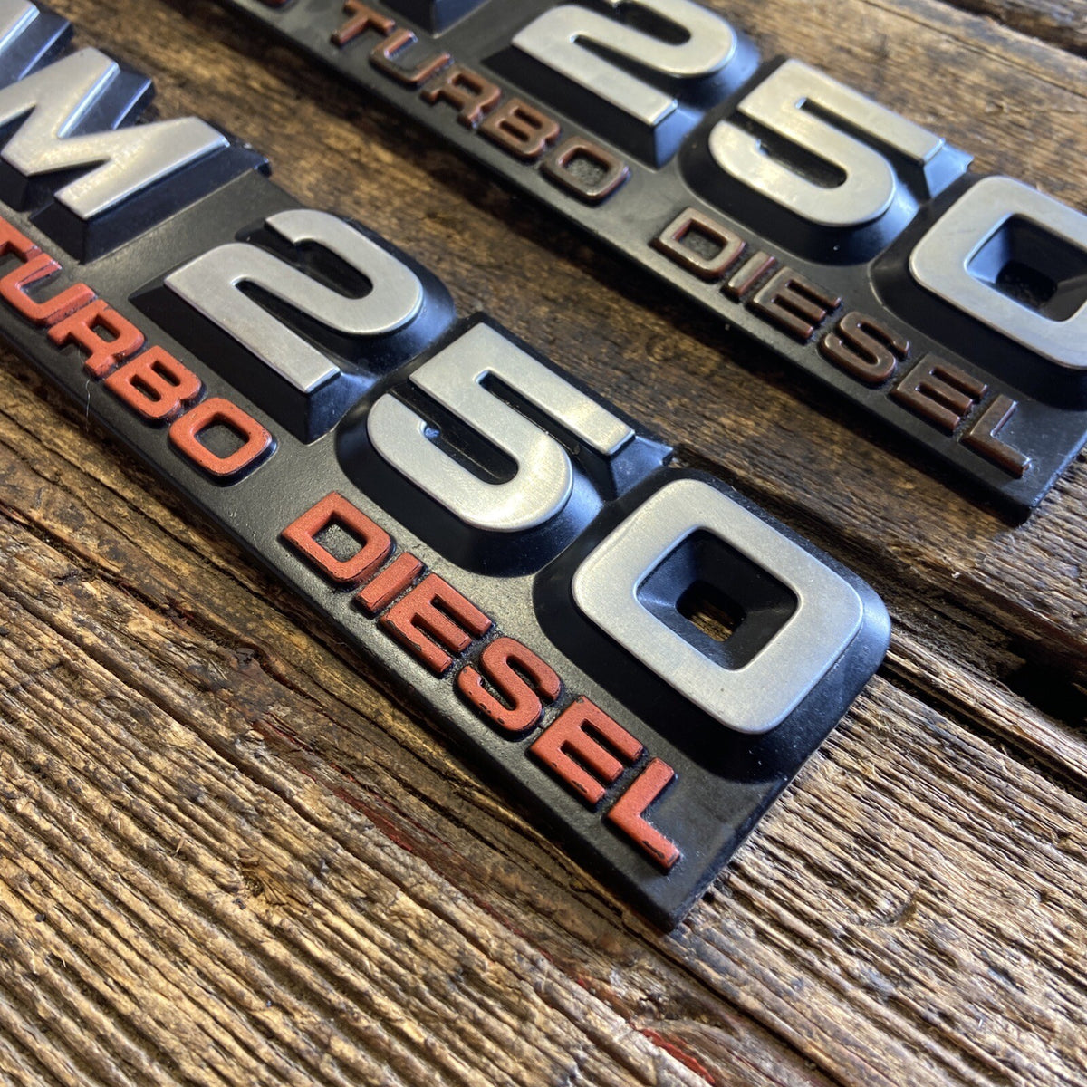 1989 - 1993 DODGE RAM 250 EMBLEMS DECALS FENDER BADGES SET