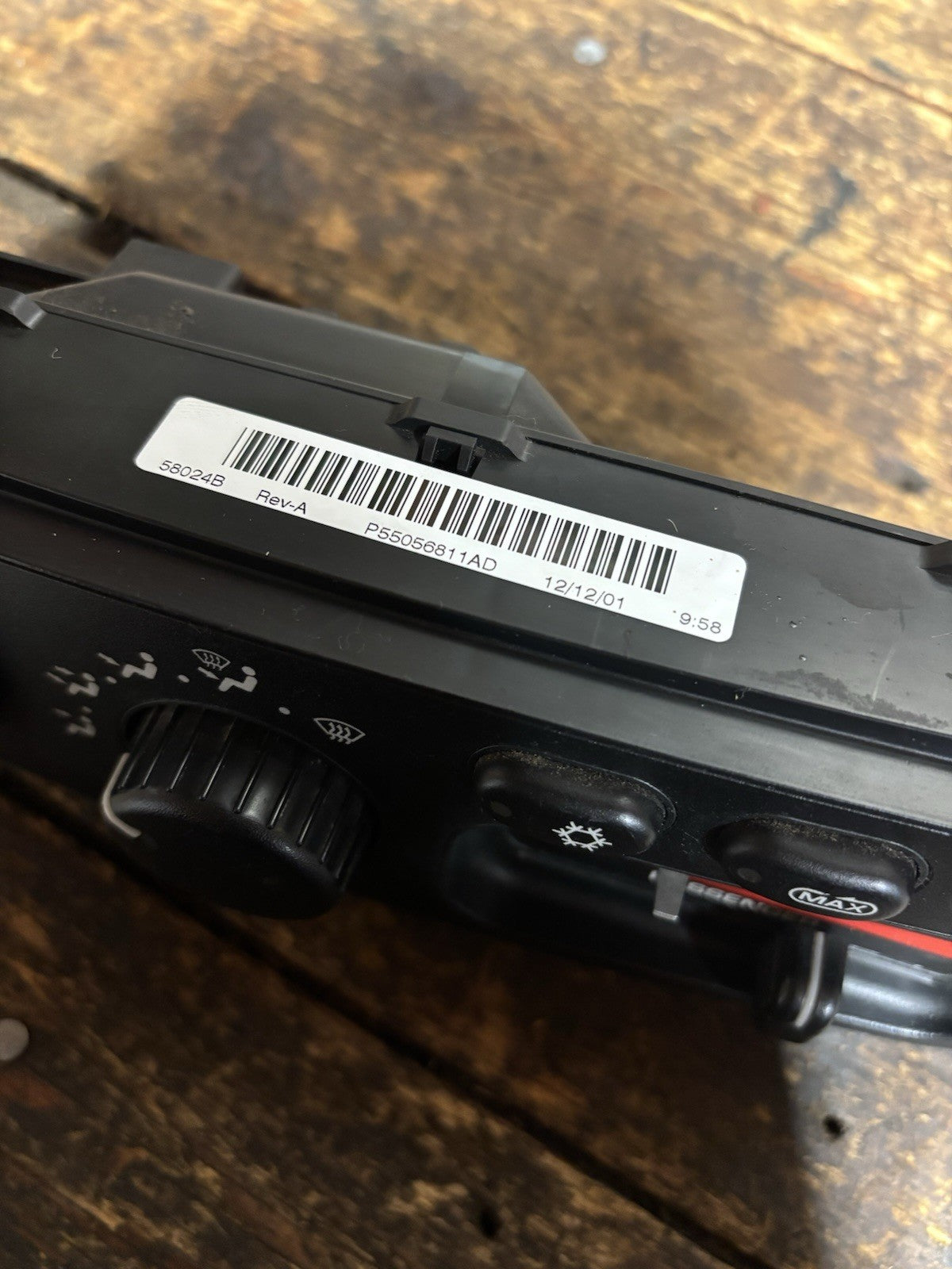 2003 2004 2005 DODGE RAM DUAL CLIMATE HEAT AC CONTROL SWITCHES 55056811AD