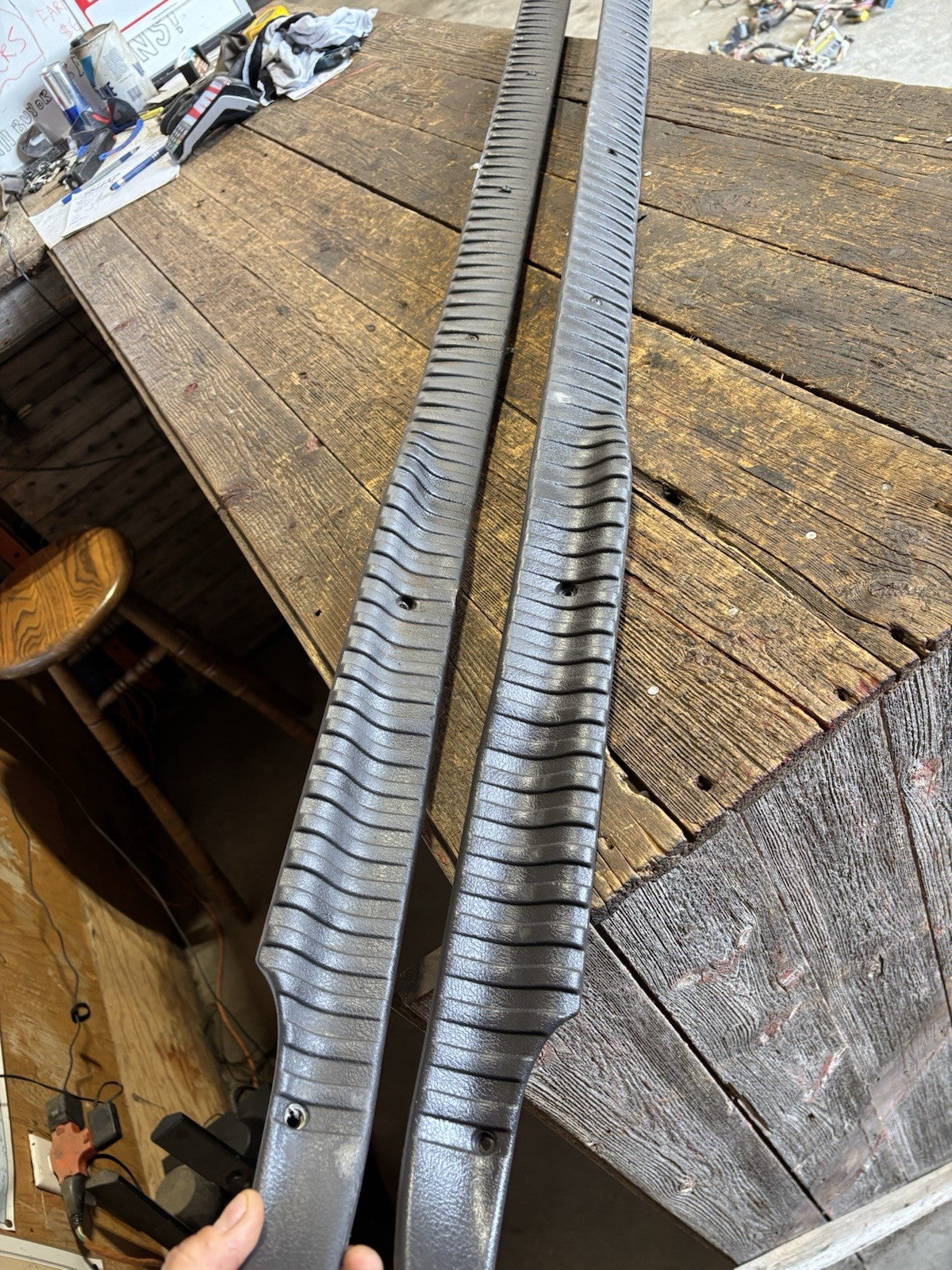 1998-2002 DODGE RAM 2500 3500 SET OF DARK GREY FLOOR TRIM FOR EXTENDED CAB