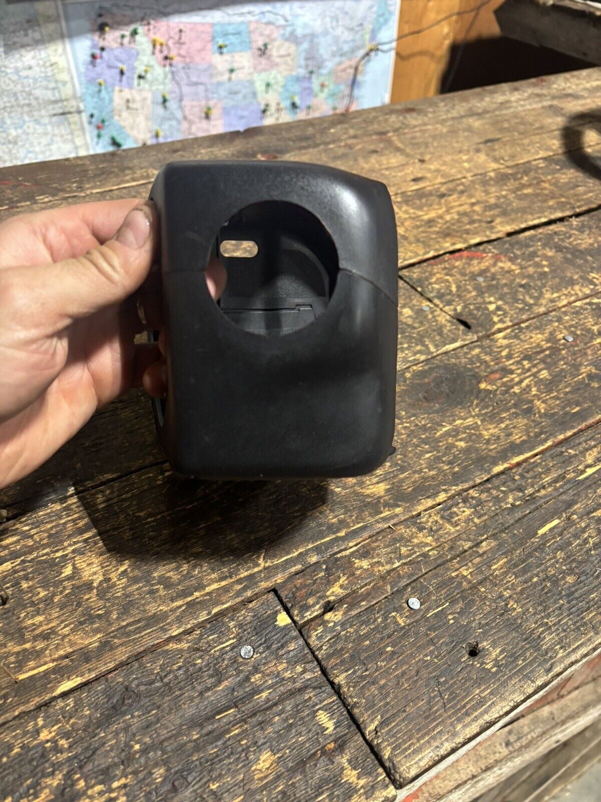 NICE 1991 - 1993 DODGE RAM 250 350 STEERING COLUMN COVER SHROUDS BLACK WITH TILT