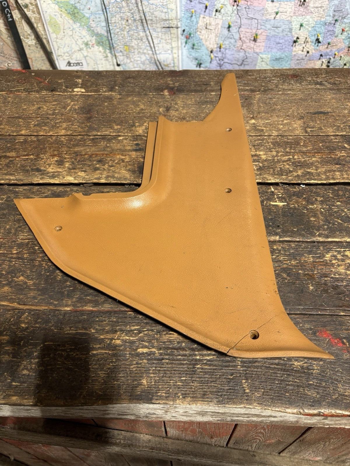 1989-1993 DODGE RAM TAN PASSENGER RIGHT SIDE KICK COWL PANEL 82897