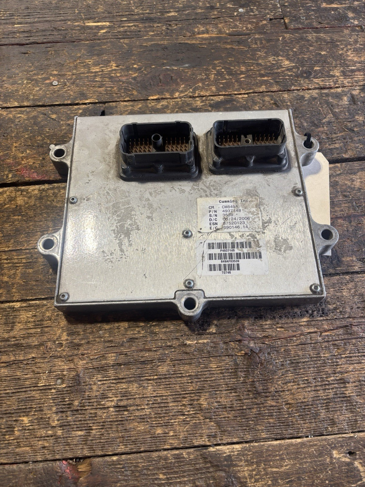 2006 DODGE RAM 2500 3500 CUMMINS 5.9L MANUAL ECM 4937148 Engine Control Module