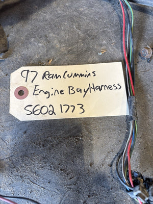 1997 DODGE RAM 2500 3500 CUMMINS ENGINE BAY WIRING HARNESS 56021773 Needs Work