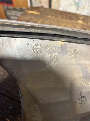 OEM 1994 - 1997 DODGE RAM TRUCK DRIVER Drivers A PILLAR TRIM LIGHT GREY 55028603