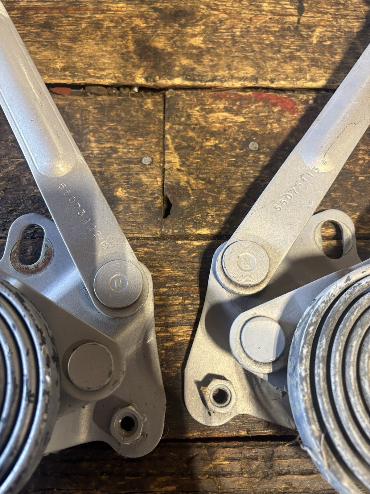 HOOD HINGES 1994-2002 DODGE RAM 1500 2500 3500 TRUCKS 2ND GEN GREY