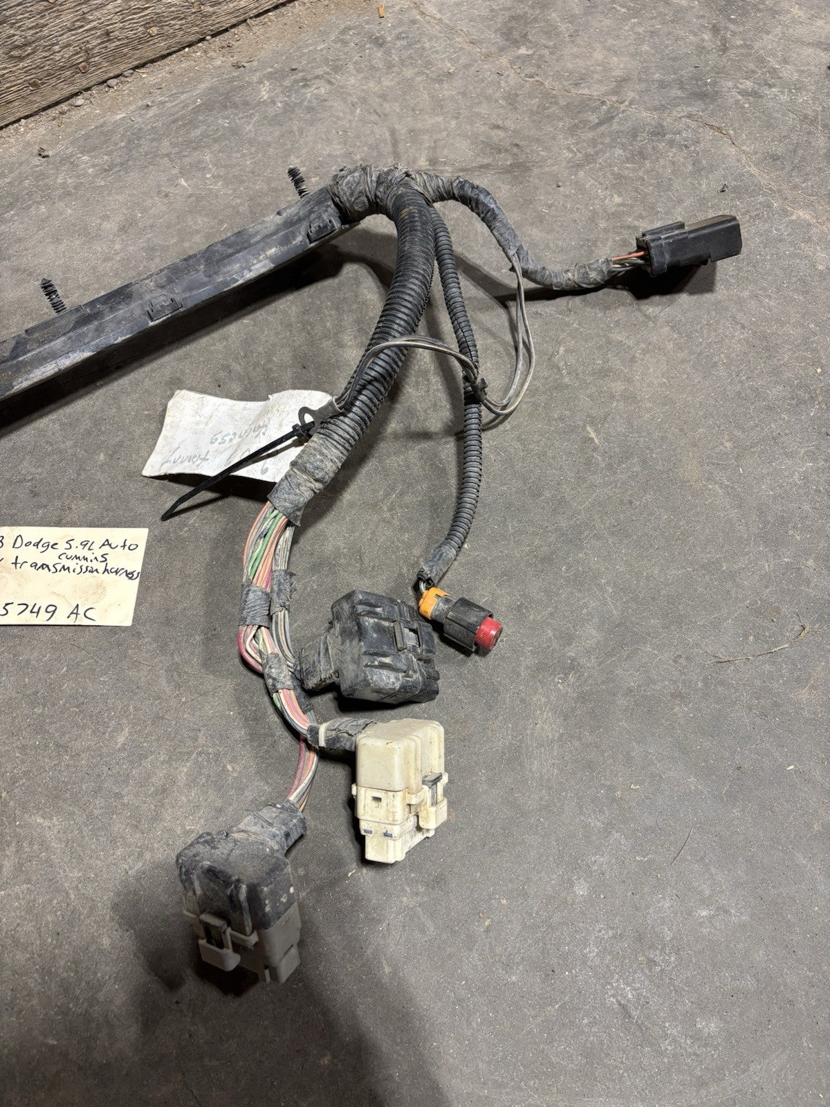 2003 DODGE RAM CUMMINS AUTOMATIC TRANSMISSION MODULE WIRING HARNESS 56045749AC
