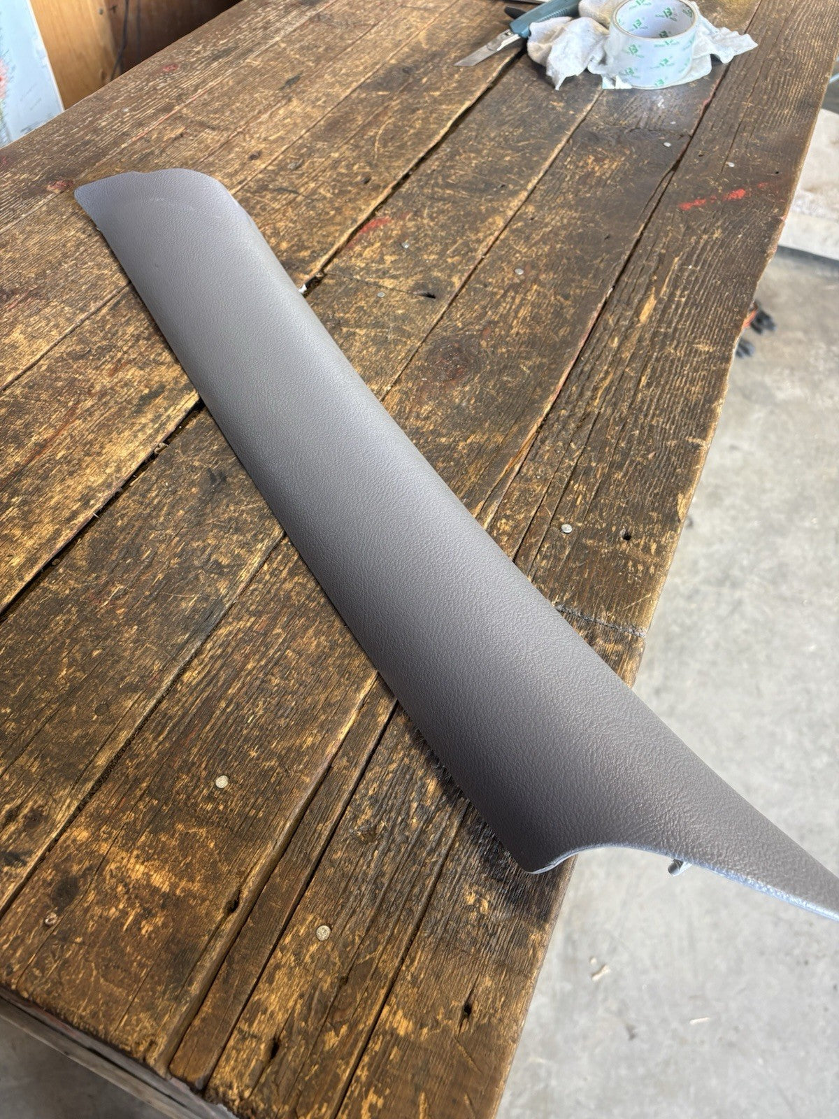 OEM 1998-2002 DODGE RAM TRUCK DRIVER Drivers A PILLAR TRIM LIGHT MIST GREY