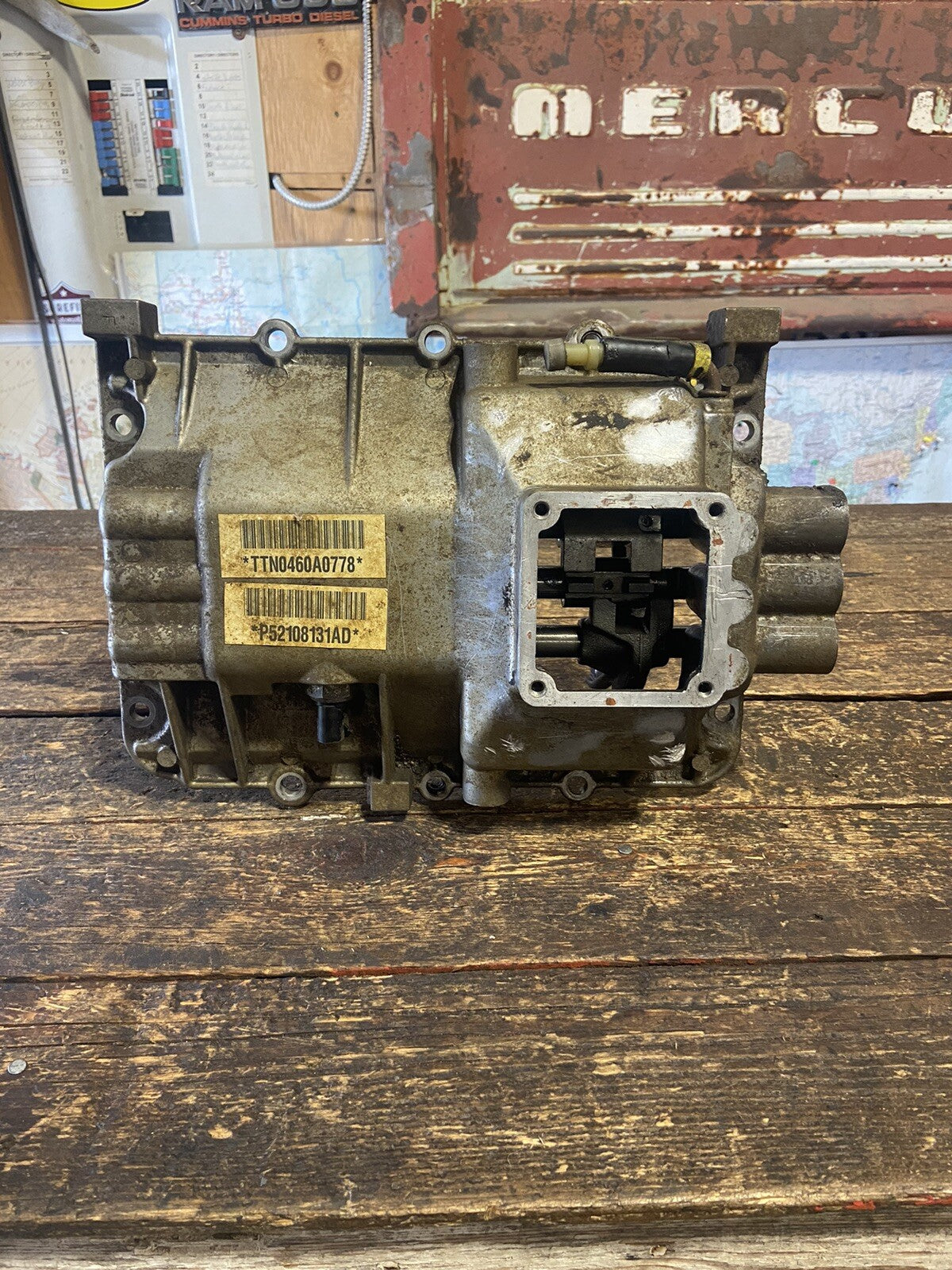 1998 - 2003 DODGE RAM CUMMINS NV4500 LOADED SQUARE SHIFTER TOP PLATE COVER