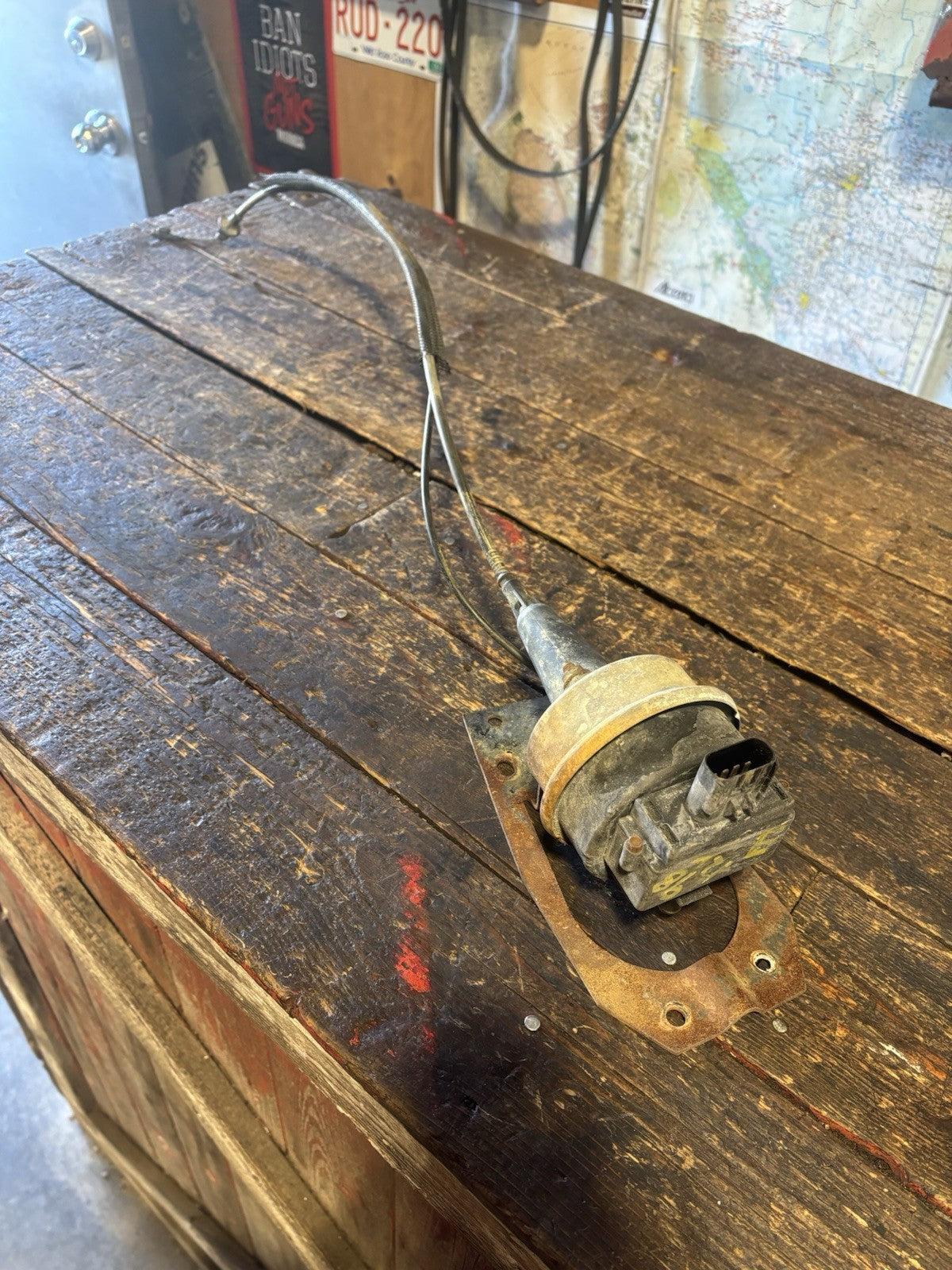 1997 1998 DODGE RAM 2500 3500 CUMMINS 12v CRUISE CONTROL ACTUATOR &amp; CABLE