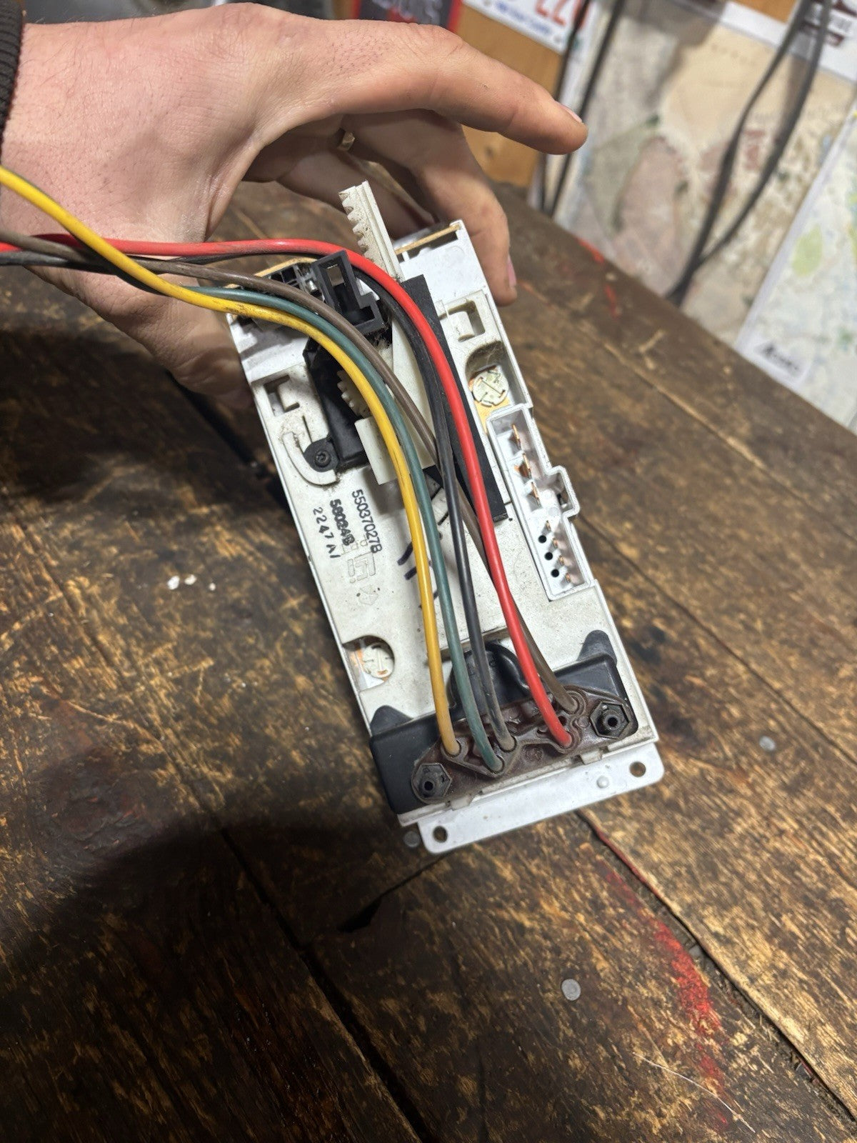 1994-1997 DODGE RAM 2500 3500 DIESEL CLIMATE AC HEATER CONTROL SWITCH 55037027