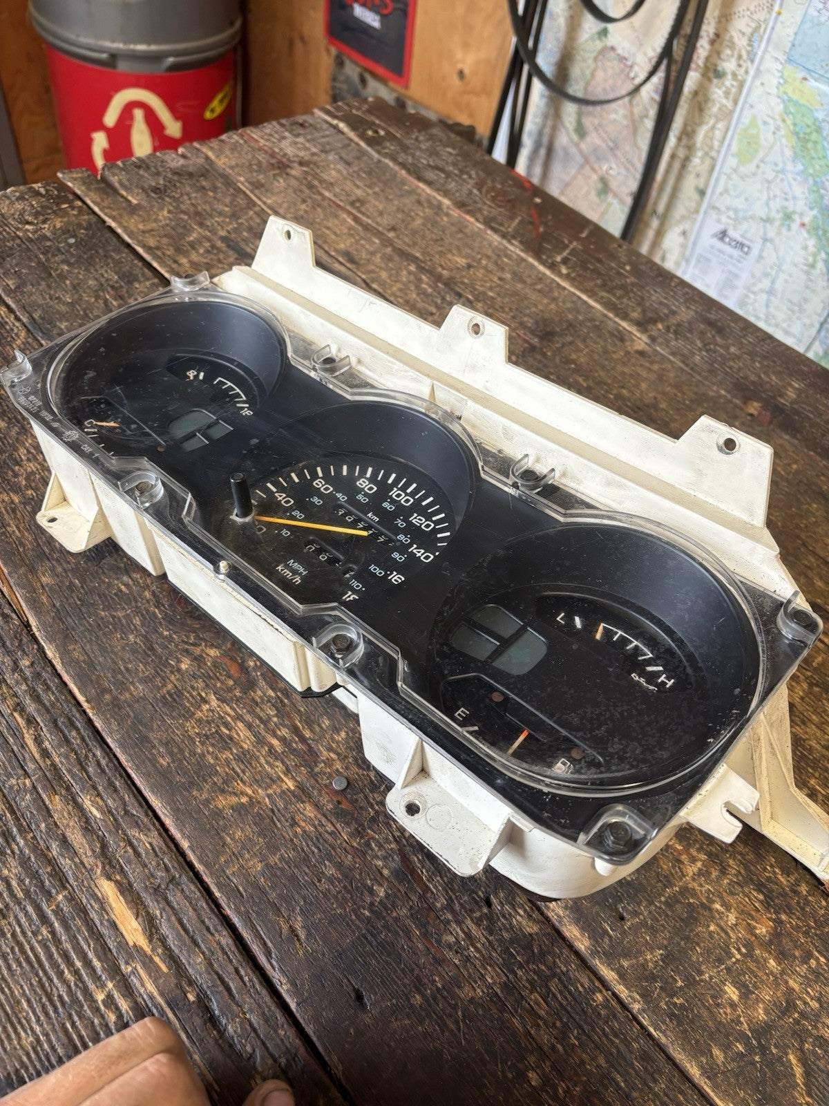 1990 - 1993 DODGE RAM 250 350 CUMMINS INSTRUMENT SPEEDO GAUGE CLUSTER 397173 KMS