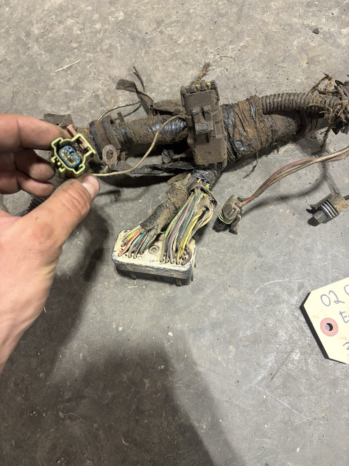 2002 DODGE RAM 2500 3500 CUMMINS MANUAL COMPLETE ENGINE WIRING HARNESS 3949898