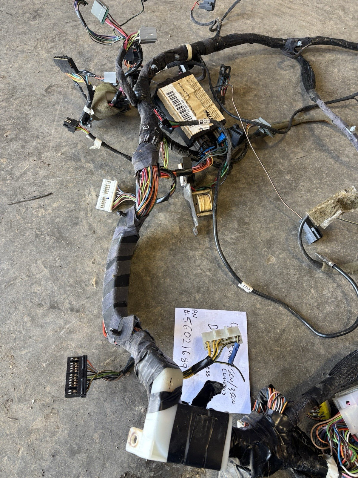 1997 DODGE RAM 25003500 CUMMINS AUTO LARAMIE LOADED DASH WIRING HARNESS 56021689