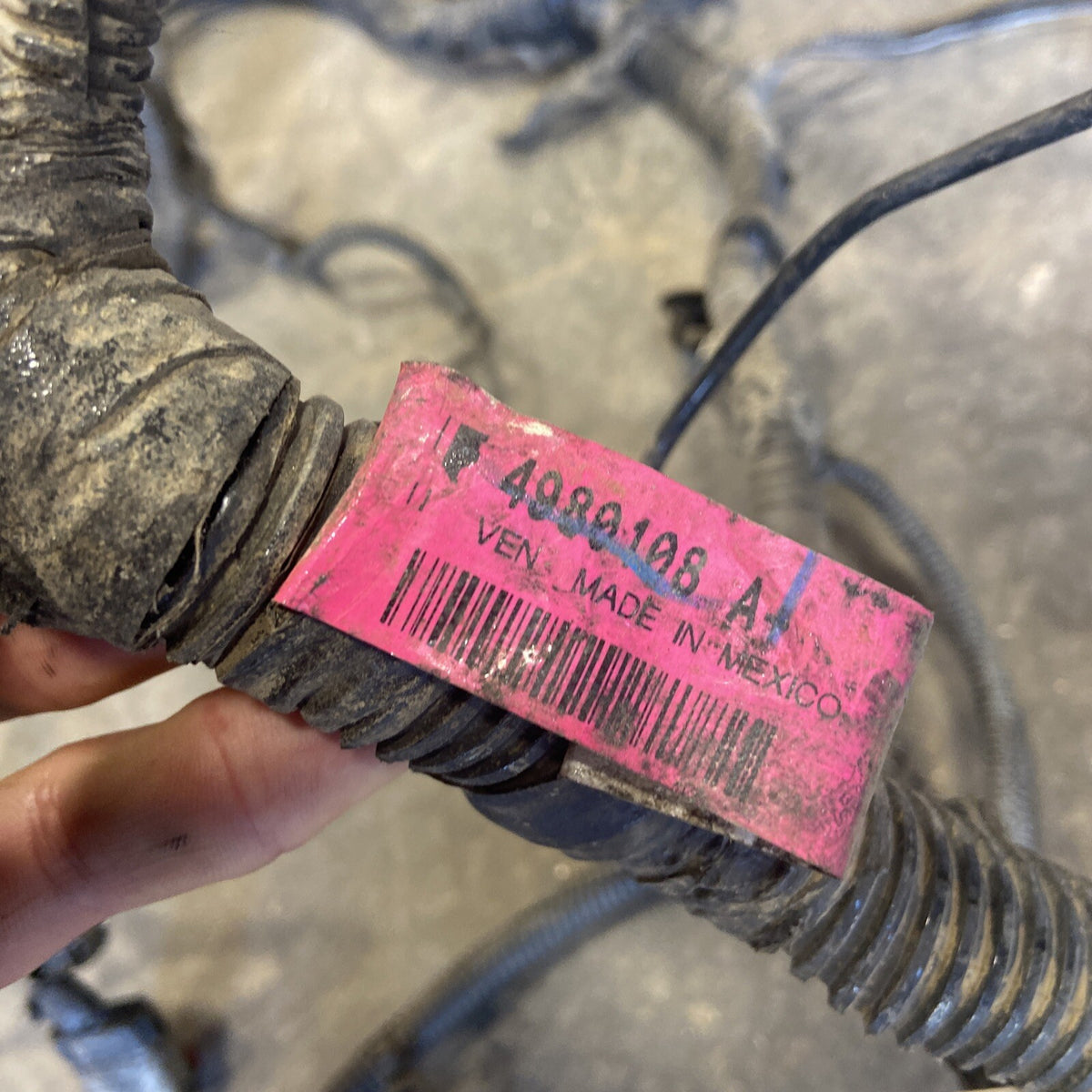 2008 DODGE RAM 2500 3500 6.7L ENGINE HARNESS AUTO TRANS 4980108 4946174 Cut Plug