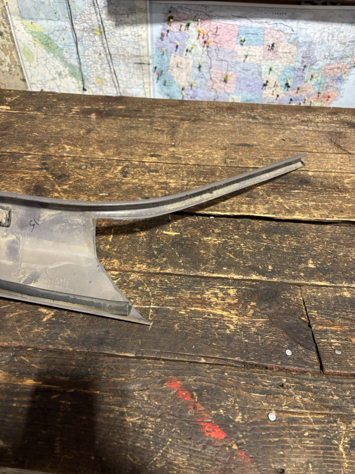 OEM 1994 - 1997 DODGE RAM TRUCK DRIVER Drivers A PILLAR TRIM LIGHT GREY 55028603