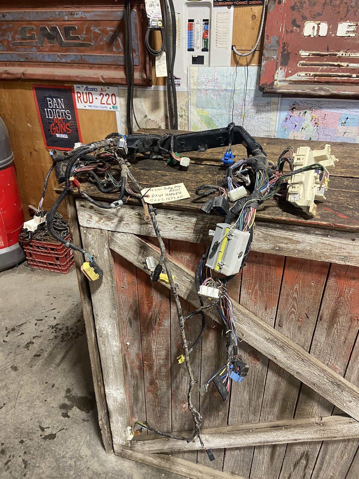 1999 2000 DODGE RAM 2500 3500 CUMMINS DASH WIRING HARNESS 56021872AE