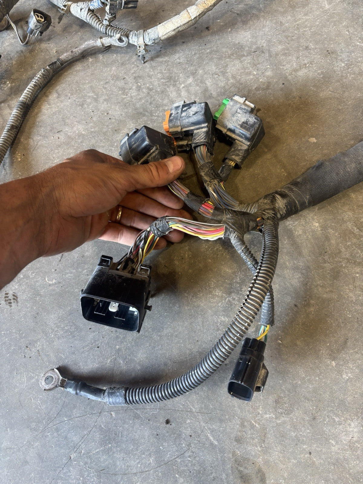 2008 DODGE RAM 1500 5.7L HEMI AUTOMATIC COMPLETE ENGINE HARNESS 04801590AE