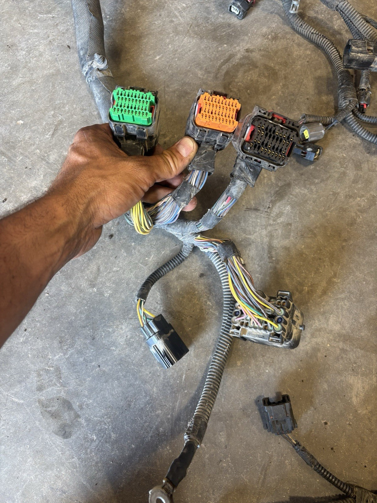 2008 DODGE RAM 1500 5.7L HEMI AUTOMATIC COMPLETE ENGINE HARNESS 04801590AE