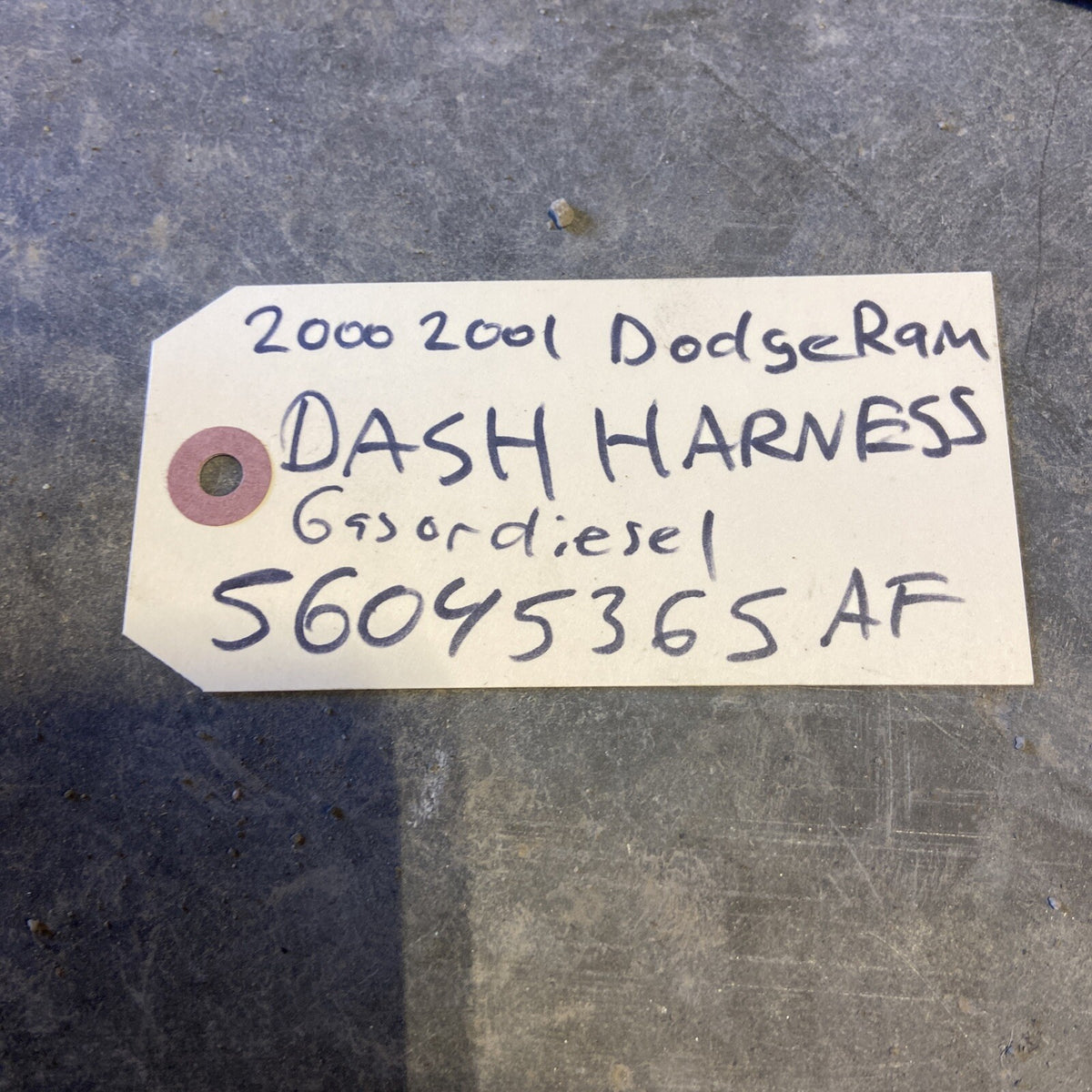 2000 2001 DODGE RAM 2500 3500 CUMMINS MINT* DASH WIRING HARNESS  56045365AF