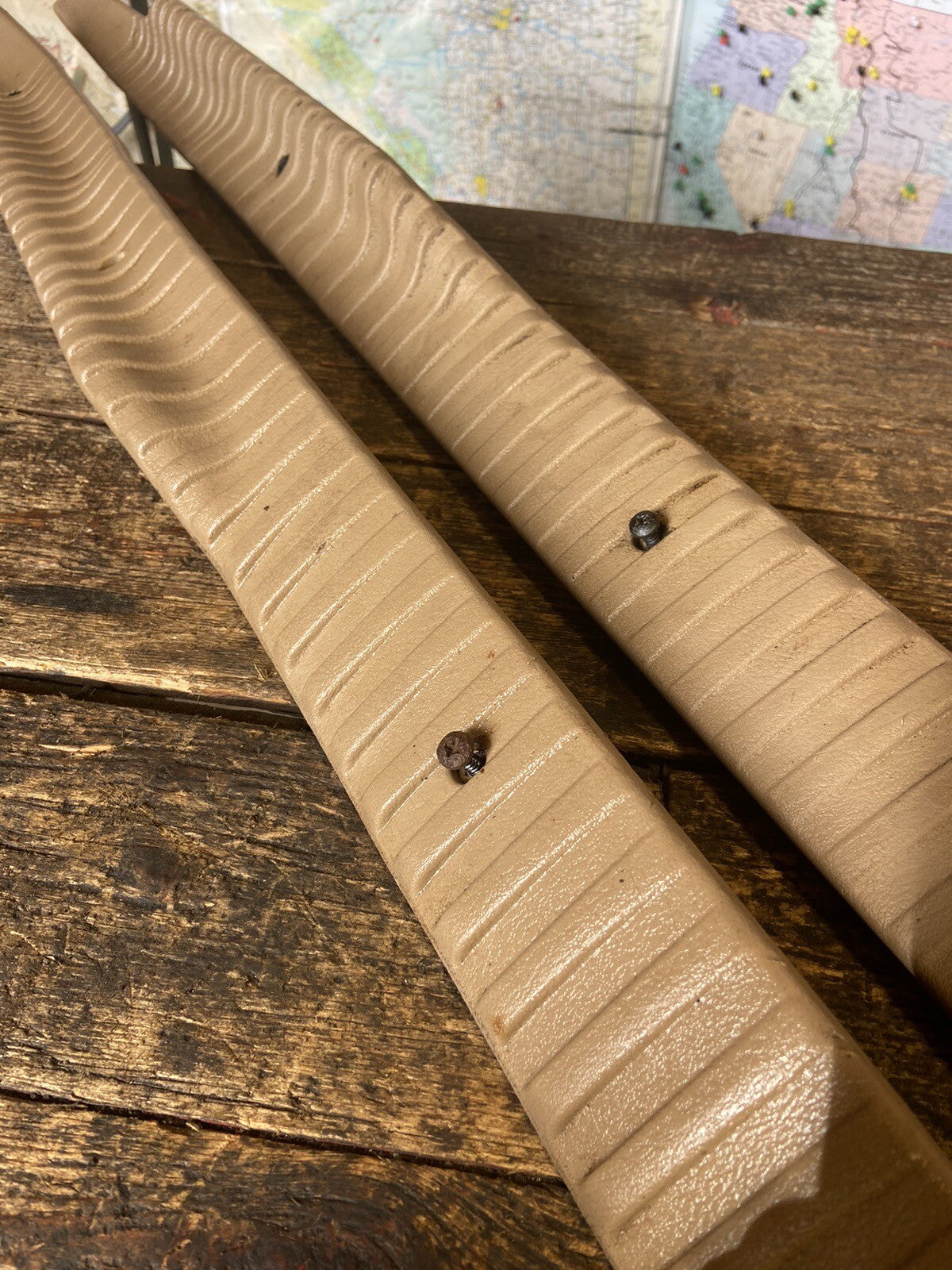 1998 - 2002 DODGE RAM 2500 3500 TAN BROWN OEM SET OF FLOOR TRIM EXTENDED CAB