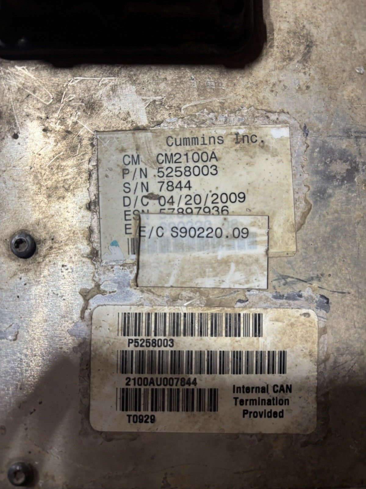 2009 DODGE RAM 2500 3500 6.7L CUMMINS DIESEL ECM ENGINE CONTROL MODULE 5258003