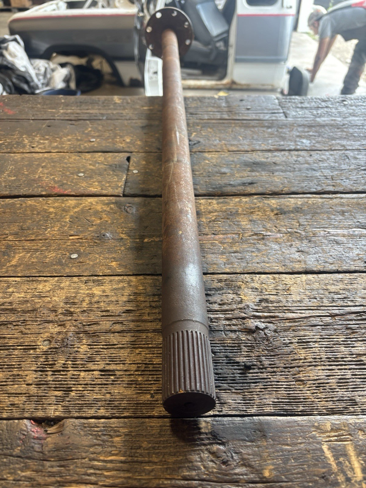 1989 - 1993 DODGE RAM 350 DUALLY REAR AXLE SHAFT 37" INSIDEOF FLANGE CAB CHASSIS