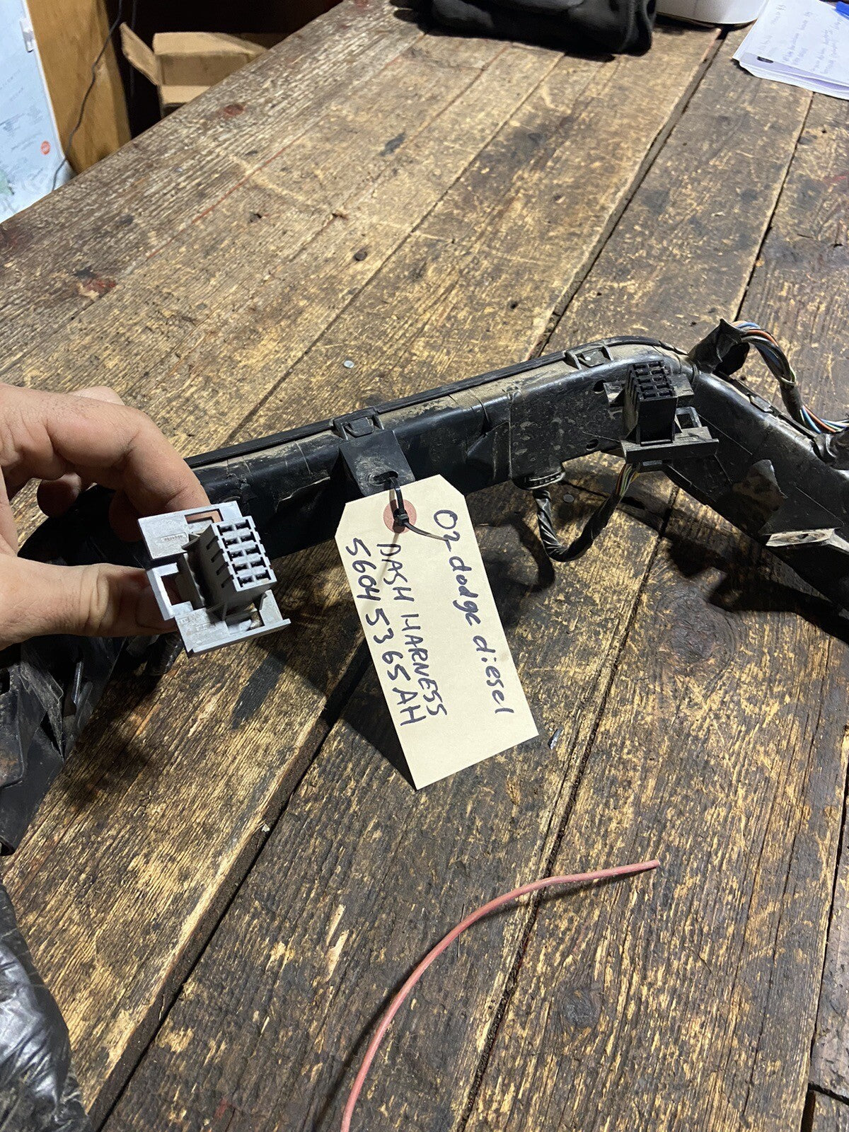 2002 DODGE RAM 2500 3500 24V CUMMINS DASH WIRING HARNESS 56045365AH