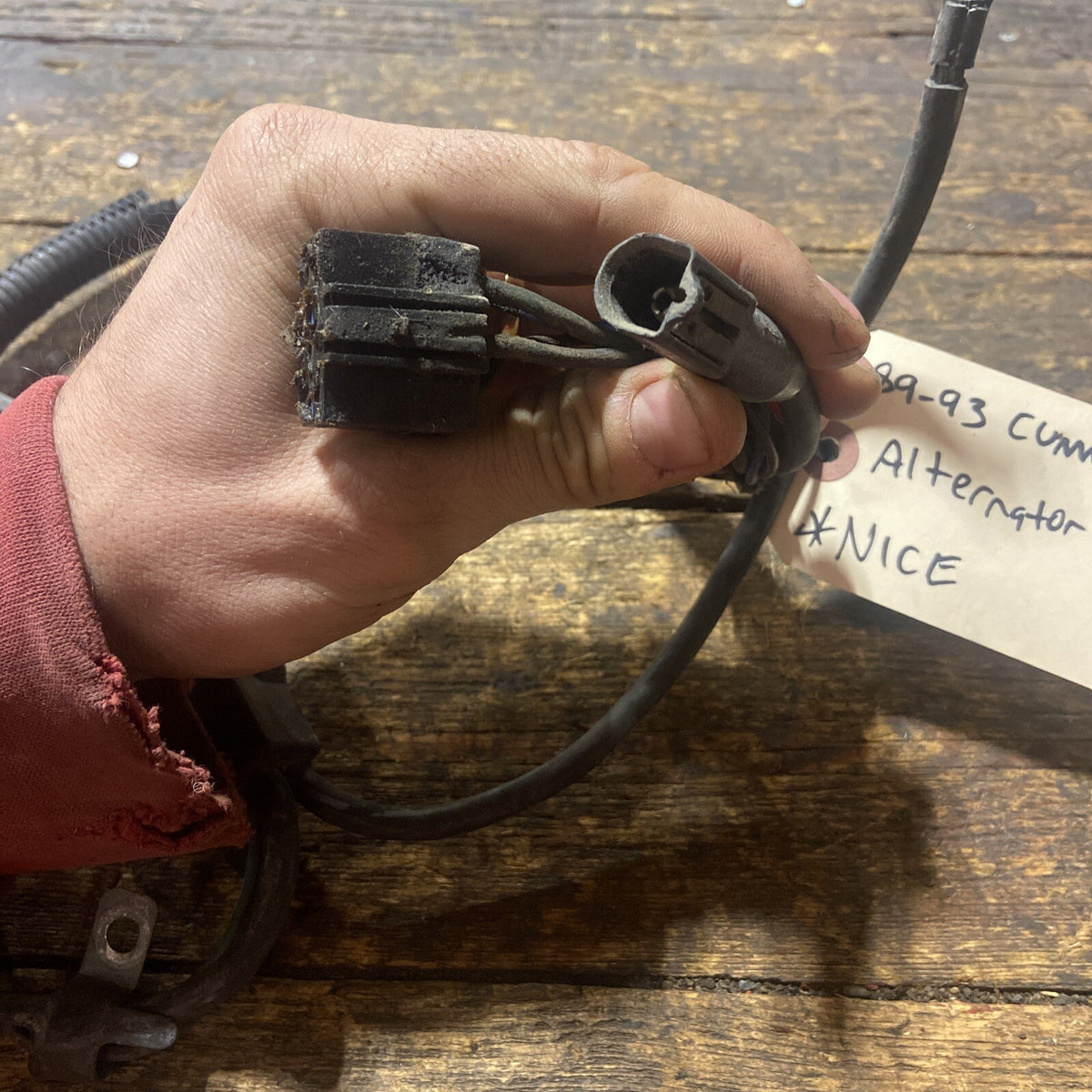 1989-1993 DODGE RAM 250 350 5.9L 1ST GEN CUMMINS ALTERNATOR HARNESS 53017288