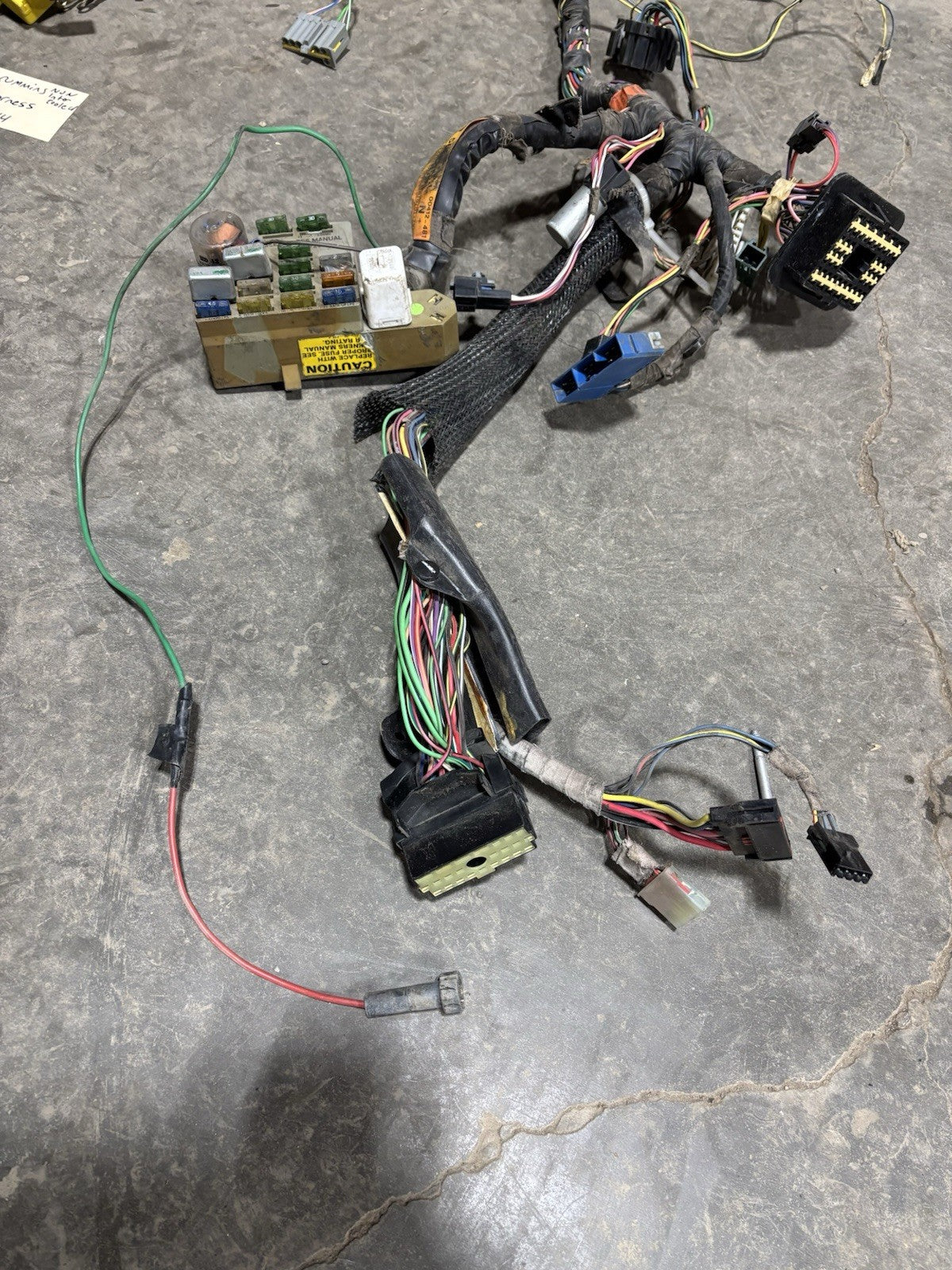 1991 Non Intercooled DODGE RAM 250 350 CUMMINS DASH HARNESS 56016944