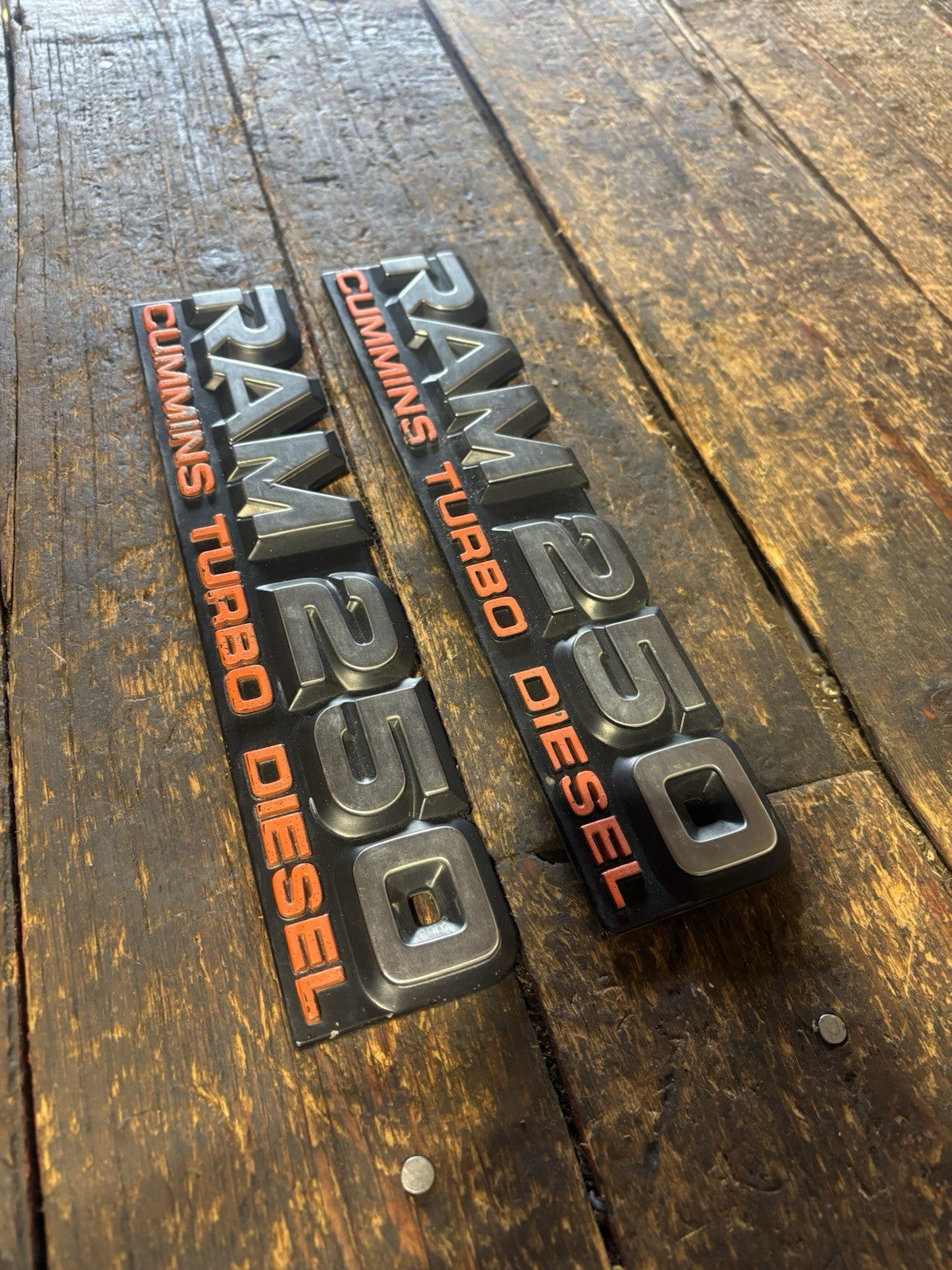 1989 - 1993 DODGE RAM 250 EMBLEMS DECALS FENDER BADGES SET