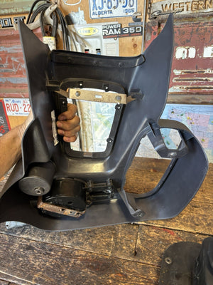 1998-2002 DODGE RAM 2500 3500 SHIFTER SURROUND CONSOLE CUPHOLDER BOOTS DARK GREY