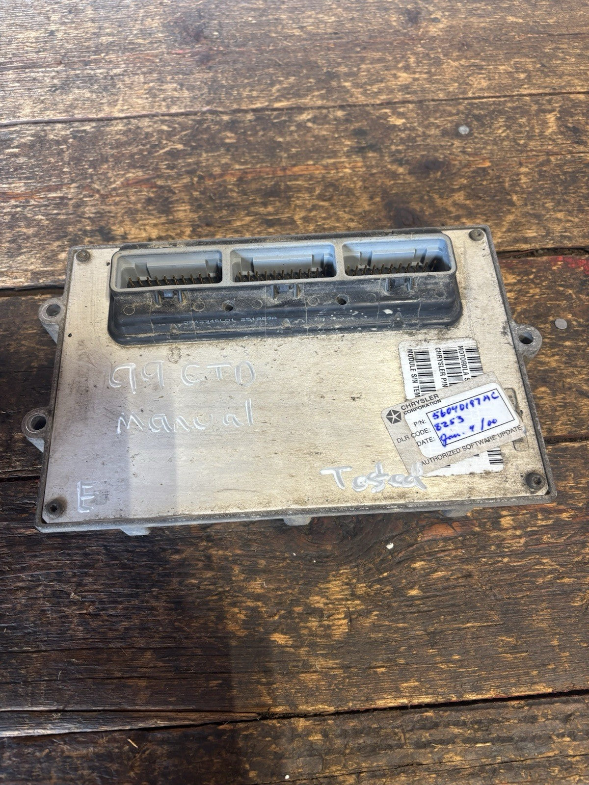1999 Dodge Ram 5.9l 24v Cummins Manual PCM Powertrain Control Module 56040197 Ac