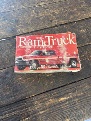 2001 DODGE RAM 2500 3500 CUMMINS OWNERS MANUAL