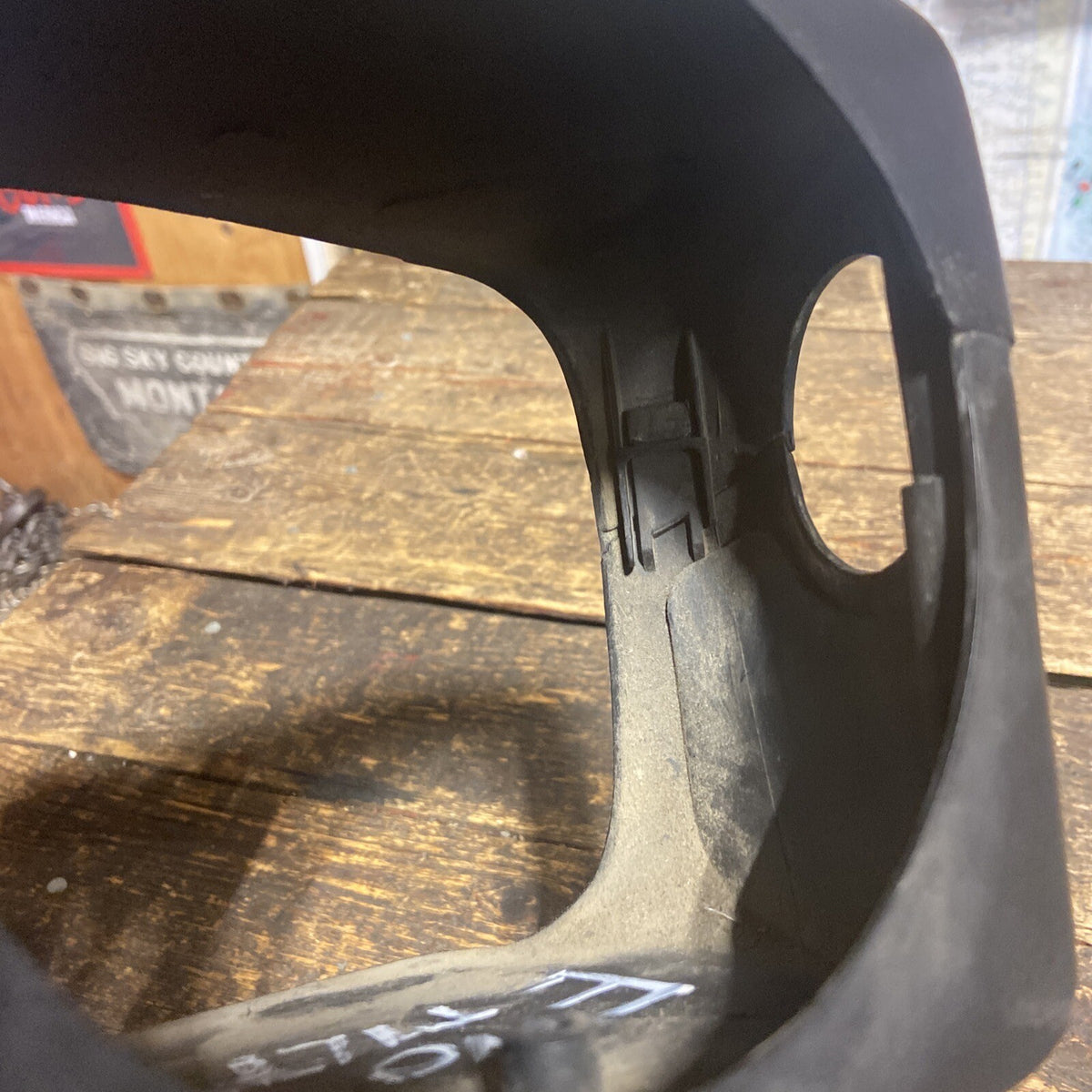 1994-2002 DODGE RAM 2500 3500 STEERING COLUMN COVER SHROUD BLACK NO TILT