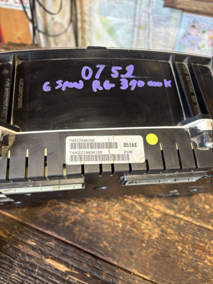 2006 2007 DODGE RAM 2500 3500 5.9L CUMMINS MANUAL GAUGE CLUSTER 390km P05172051